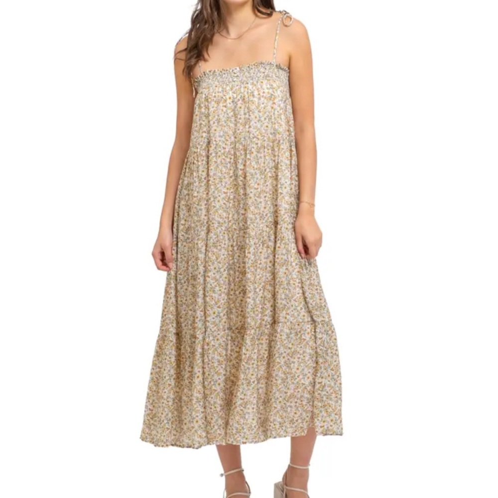 Blu Pepper Floral Maxi Dress - Multicolor